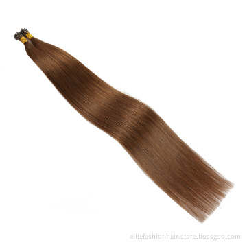 Customized Color I Tip Hair Extensions Double Drawn Remy Cuticle Aligned 100 Keratin I Tip Hair Wholesale